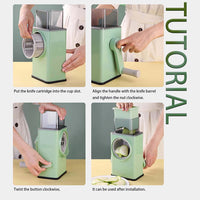 (Net) Hand Vegetable Cutter Rotary Grater - Elevate Your Culinary Experience / 87744 / KN-75 / 2315