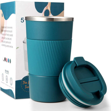 **(NET)**Stainless Steel Travel Coffee Mug Vacuum Insulated Reusable Coffee Tumbler Cup 510ml