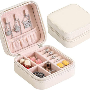 **NET**Portable Leather Travel Jewelry Box Jewelry Organizer / KC23-213 / 6920233814257