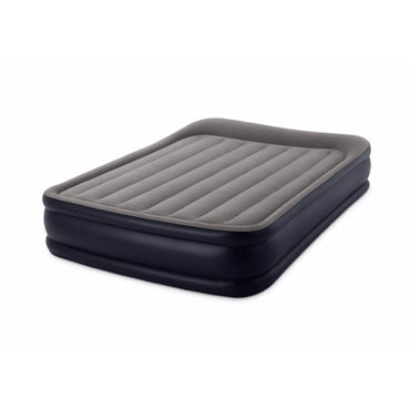 Intex  Airbed Queen Deluxe Pillow Rest Foldable Air Mattress - Karout Online -Karout Online Shopping In lebanon - Karout Express Delivery