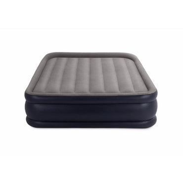 Intex  Airbed Queen Deluxe Pillow Rest Foldable Air Mattress - Karout Online -Karout Online Shopping In lebanon - Karout Express Delivery