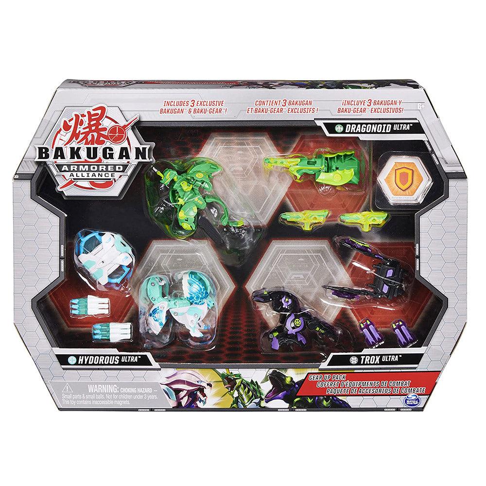 BAKUGAN Spin Master Gear-Up Pack with 3 exclusive Armored Alliance Ult