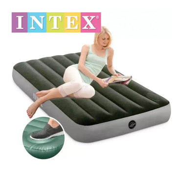 Intex Dura Beam Series Classic Downy Airbed  99 x 191 x 25 cm - Karout Online -Karout Online Shopping In lebanon - Karout Express Delivery