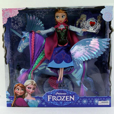 Frozen Doll With Horse And Accessories.
