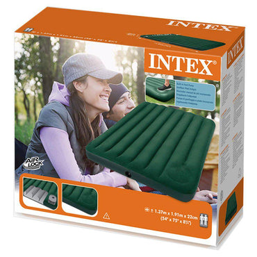 Intex Downy Air bed Full Size With Built in Foot Pump - Karout Online -Karout Online Shopping In lebanon - Karout Express Delivery
