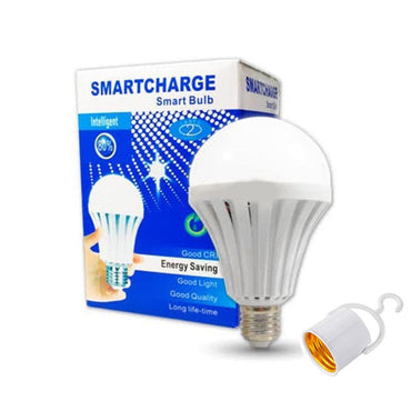 Shop Online Smartbulb Rechargeable Smartcharge LED Bulb (White) 15W + Hoock / KC-200 - Karout Online Shopping In lebanon