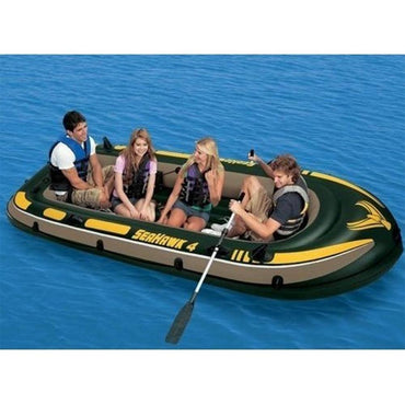 Intex Inflatable Seahawk 4 Boat - Karout Online -Karout Online Shopping In lebanon - Karout Express Delivery