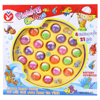 Fishing Game Toy Set with 21 Fish and 4 Fishing Poles - Karout Online -Karout Online Shopping In lebanon - Karout Express Delivery