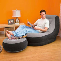 Intex Ultra Lounge inflatable chair with footstool - Karout Online -Karout Online Shopping In lebanon - Karout Express Delivery