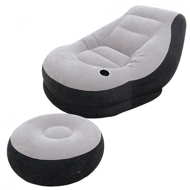 Intex Ultra Lounge inflatable chair with footstool - Karout Online -Karout Online Shopping In lebanon - Karout Express Delivery