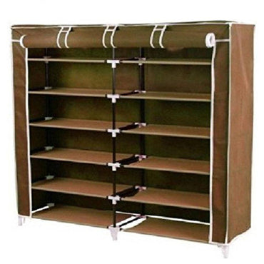 HCX Collapsible Metal Double Door Shoe Rack / T-2712A - Karout Online -Karout Online Shopping In lebanon - Karout Express Delivery