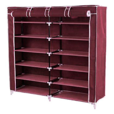 HCX Collapsible Metal Double Door Shoe Rack / T-2712A - Karout Online -Karout Online Shopping In lebanon - Karout Express Delivery
