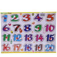 Play And Learns Wooden Puzzle Numbers 1-20 Toys & Baby