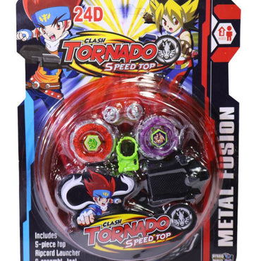 Beyblade Tornado Metal Fusion 8D Speed Top Set Red & Purple Toys Baby