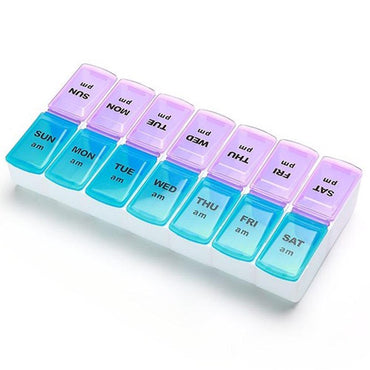 Weekly Pill Box 7 Days Tablets Organizer Twice A Day / KC-140 - Karout Online -Karout Online Shopping In lebanon - Karout Express Delivery