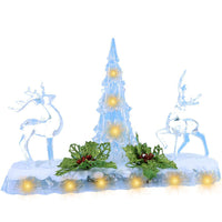 Christmas Plexy Light Up Decoration 30 x 22 cm.