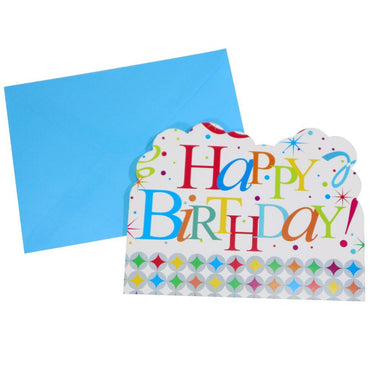 Birthday- Happy Birthday Invitation Cards (6 Pcs) / E-39 850390 Birthday & Party Supplies