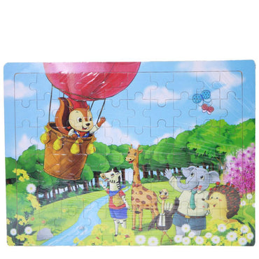 Wood Puzzle Parachute Animals Toys & Baby