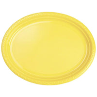 Oval Plastic Plate (6Pcs) N-534/c-729 Yellow Cleaning & Household