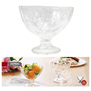 Ice Cream Cups Set ( 6 Pcs) / Q-322 - Karout Online -Karout Online Shopping In lebanon - Karout Express Delivery