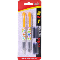 Roller + Fountain Pen Igle Stylographe Orange Stationery