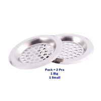 Stainless Steel Sink Garbage Strainer ( 2 Pcs) - Karout Online -Karout Online Shopping In lebanon - Karout Express Delivery
