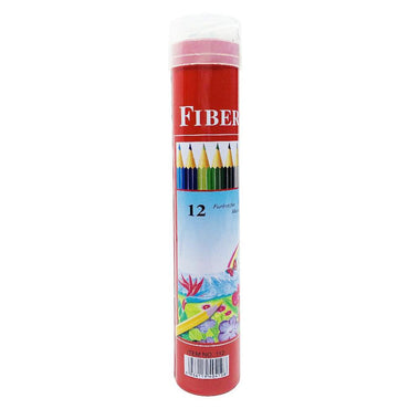 Fiber Colour Coloring Pencils Set (12 Pcs) - Karout Online -Karout Online Shopping In lebanon - Karout Express Delivery