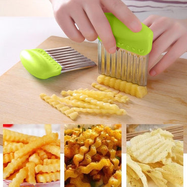 Stainless Steel Vegetable and Potato Wavy Cutter Slicer / KC-122 / YCJ-8017 - Karout Online -Karout Online Shopping In lebanon - Karout Express Delivery