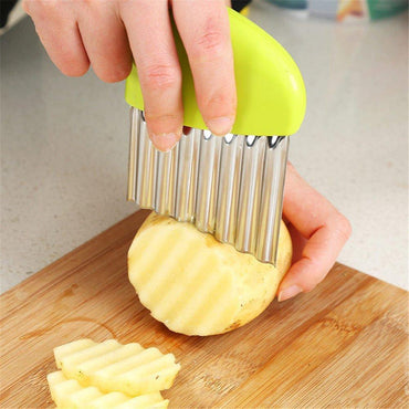Stainless Steel Vegetable and Potato Wavy Cutter Slicer / KC-122 / YCJ-8017 - Karout Online -Karout Online Shopping In lebanon - Karout Express Delivery