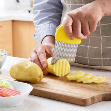 Stainless Steel Vegetable and Potato Wavy Cutter Slicer / KC-122 / YCJ-8017 - Karout Online -Karout Online Shopping In lebanon - Karout Express Delivery