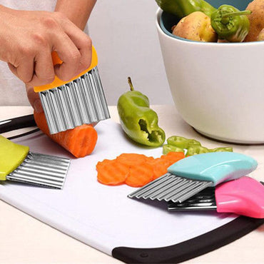Stainless Steel Vegetable and Potato Wavy Cutter Slicer / KC-122 / YCJ-8017 - Karout Online -Karout Online Shopping In lebanon - Karout Express Delivery
