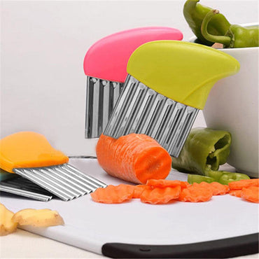 Stainless Steel Vegetable and Potato Wavy Cutter Slicer / KC-122 / YCJ-8017 - Karout Online -Karout Online Shopping In lebanon - Karout Express Delivery