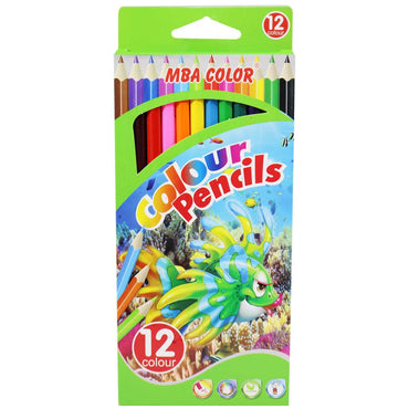 MBA Color Pencils Set (12 Colors) / K-98 - Karout Online -Karout Online Shopping In lebanon - Karout Express Delivery