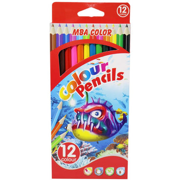 MBA Color Pencils Set (12 Colors) / K-98 - Karout Online -Karout Online Shopping In lebanon - Karout Express Delivery