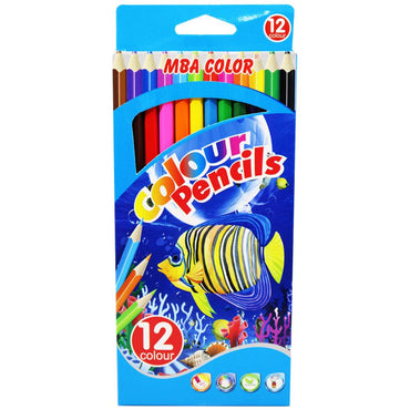 MBA Color Pencils Set (12 Colors) / K-98 - Karout Online -Karout Online Shopping In lebanon - Karout Express Delivery