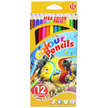 MBA Color Pencils Set (12 Colors) / K-98 - Karout Online -Karout Online Shopping In lebanon - Karout Express Delivery