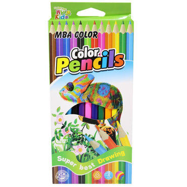 MBA Color Pencils Set (12 Colors) / Q-26 - Karout Online -Karout Online Shopping In lebanon - Karout Express Delivery