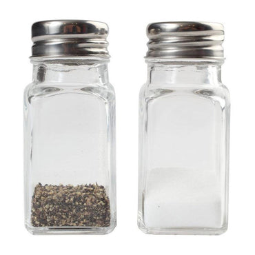 Glass Salt & Pepper Set (2 Pcs) / MA-258 - Karout Online -Karout Online Shopping In lebanon - Karout Express Delivery