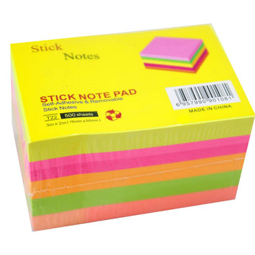 Rectangular Stick Note Pad 5 colors / Q-244 - Karout Online -Karout Online Shopping In lebanon - Karout Express Delivery
