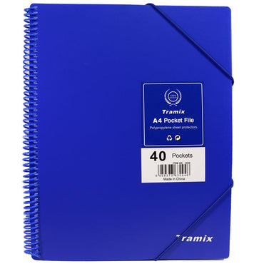 Tramix A4 Pocket File 40 Pockets / 3040 / P-285 - Karout Online -Karout Online Shopping In lebanon - Karout Express Delivery
