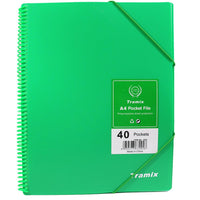 Tramix A4 Pocket File 40 Pockets / 3040 / P-285 - Karout Online -Karout Online Shopping In lebanon - Karout Express Delivery