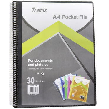 Tramix A4 Pocket File 30 Pockets / 3330 - Karout Online -Karout Online Shopping In lebanon - Karout Express Delivery