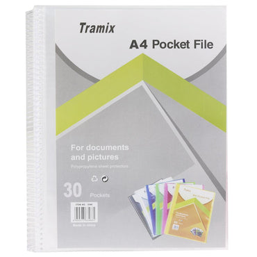 Tramix A4 Pocket File 30 Pockets / 3330 - Karout Online -Karout Online Shopping In lebanon - Karout Express Delivery