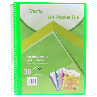 Tramix A4 Pocket File 30 Pockets / 3330 - Karout Online -Karout Online Shopping In lebanon - Karout Express Delivery