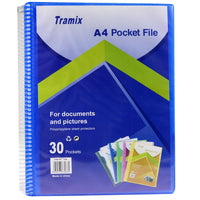 Tramix A4 Pocket File 30 Pockets / 3330 - Karout Online -Karout Online Shopping In lebanon - Karout Express Delivery