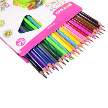 Star Max Triangular Coloring Pencils ( 24 colors ) / 9107 - Karout Online -Karout Online Shopping In lebanon - Karout Express Delivery