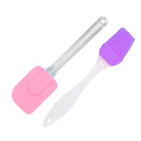 Silicone Spatula and Brush Set ( 2 Pcs) - Karout Online -Karout Online Shopping In lebanon - Karout Express Delivery
