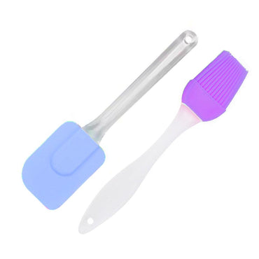 Silicone Spatula and Brush Set ( 2 Pcs) - Karout Online -Karout Online Shopping In lebanon - Karout Express Delivery