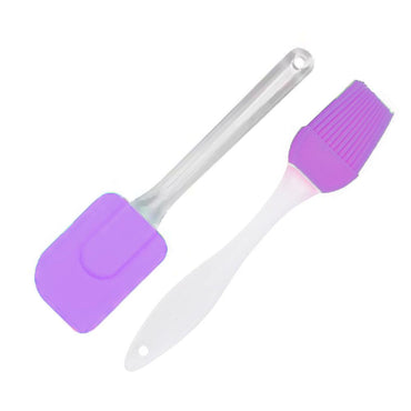 Silicone Spatula and Brush Set ( 2 Pcs) - Karout Online -Karout Online Shopping In lebanon - Karout Express Delivery