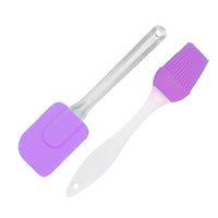 Silicone Spatula and Brush Set ( 2 Pcs) - Karout Online -Karout Online Shopping In lebanon - Karout Express Delivery